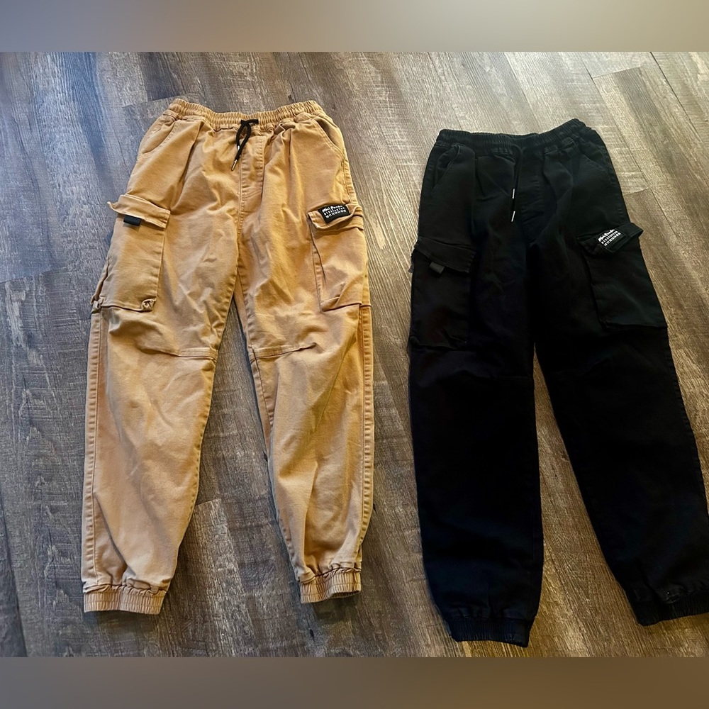 Cargo Pants Bundle Black & Tan Boys size 14
